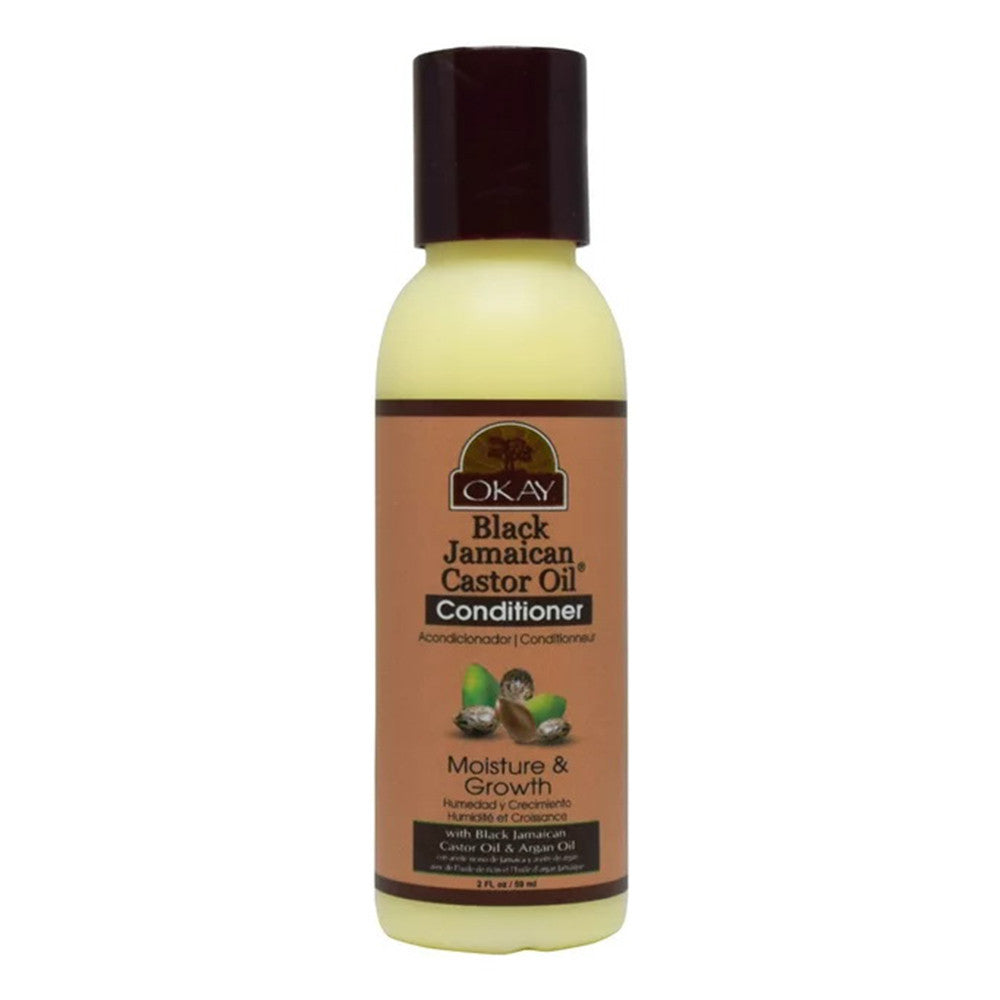 Okay Black Jamaican Castor Oil Moisture and Growth Conditioner, 2 Oz